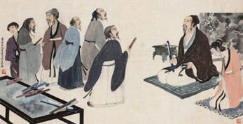 傅抱石作品《文會圖》欣賞